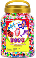 Eppingiwn 8050pcs Pony Beads, Plastic Bead by Eppingwin