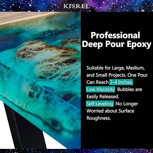 KISREL Deep Pour Epoxy Resin, 96OZ Resin Epoxy Kit - Image 3
