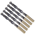 Drill Bit, 11mm Cutting Diameter, 4341 HSS Gold and Black 118° Cutting Angle Number Jobber Bits - (Applications: for Drilling Soft Metal Plastic Wood), 5-Pieces