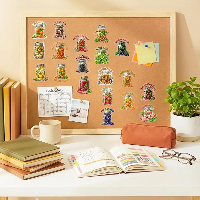 50Pcs Unique Transparent Fruit Stickers - Image 6