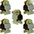 Rubber Cushion Strut Clamp 1/2" NOM (5/8" OD) for Mounting Copper Piping, PEX Pipe, CVPC Tubing to Strut Channels [5 Pack] Yellow Chromate Zinc