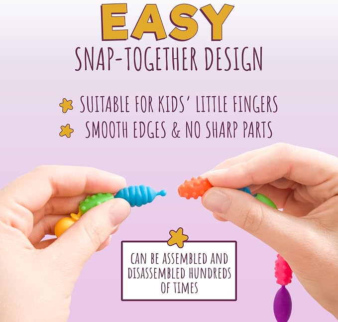 Orian Pop Beads Jewelry Kit for Girls, 520+ Colorful Snap Beads for Bracelets - Image 3