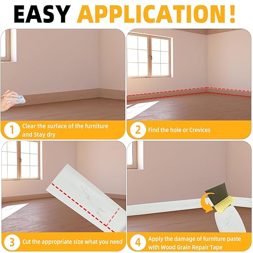 GSCIT Club Marble Wallpaper, 15.7 inch X 15ft Self Adhesive Wood Grain Repair Tape Patch for Tables, Chairs, Baseboards, Doors, Windows, Floors, Handicraft DIY.
