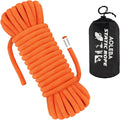 AOLEBA 10.5 mm Static Climbing Rope 10M(32ft) 20M(64ft) 30M(96ft) 50M(160ft) 70M(230ft) Outdoor Rock Climbing Rope, Escape Rope Ice Climbing Equipment Fire Rescue Parachute Rope