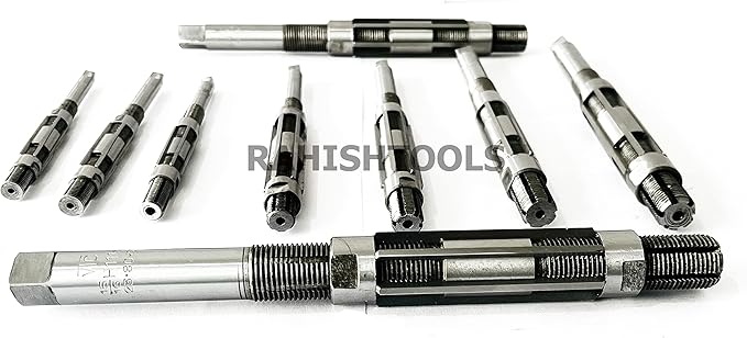 Adjustable Hand Reamer Tool HV to H16 Sizes - 1/4" to 2-7/32” Reaming Tool for Precise Hole Finishing with Carbon Steel Blades - Hand Tools Reamers for Metal & Wood - 6.35mm - 56.35 mm