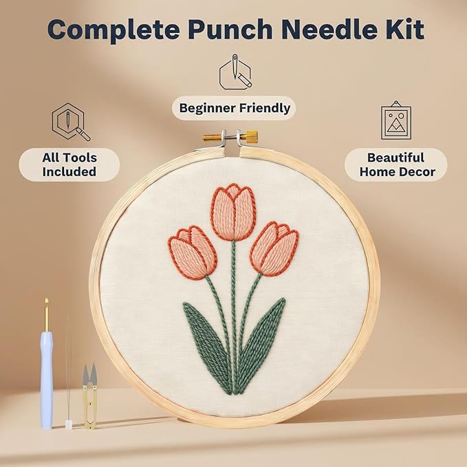 AohaiNova Punch Needle Kits for Adults Beginner, Punch Needle Starter Kit Easy - Image 2