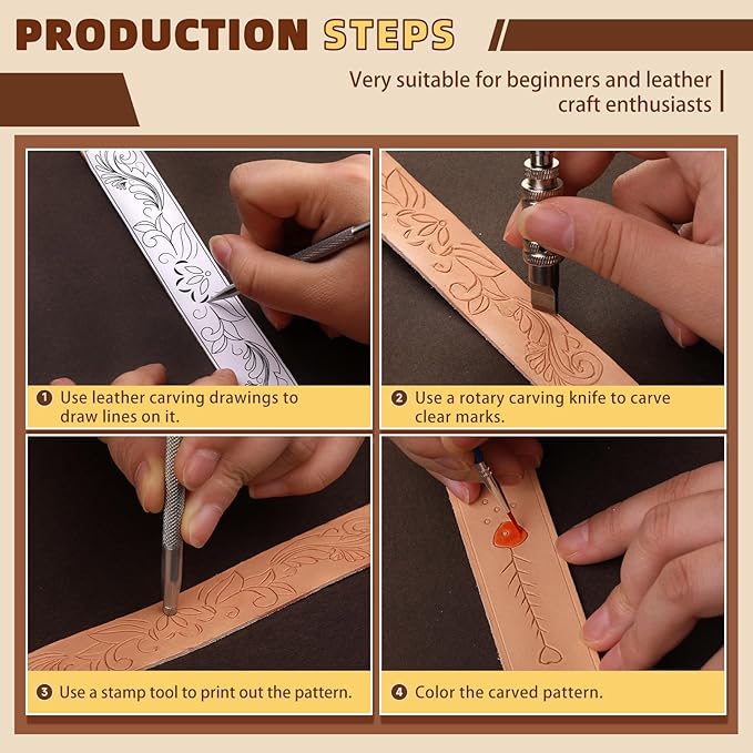 Leather Crafting Kit: Leather Working Tools and Supplies - Image 3