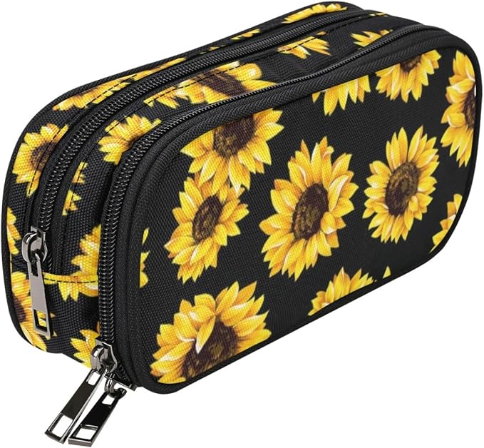 ANANGTEE Sunflowers Pencil Case Pouch by ANANGTEE