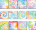 Eaasty 12 Pcs Rainbow Sticky Notes Tie Dye Pastel Sticky Note Fun Self Adhesive by Eaasty