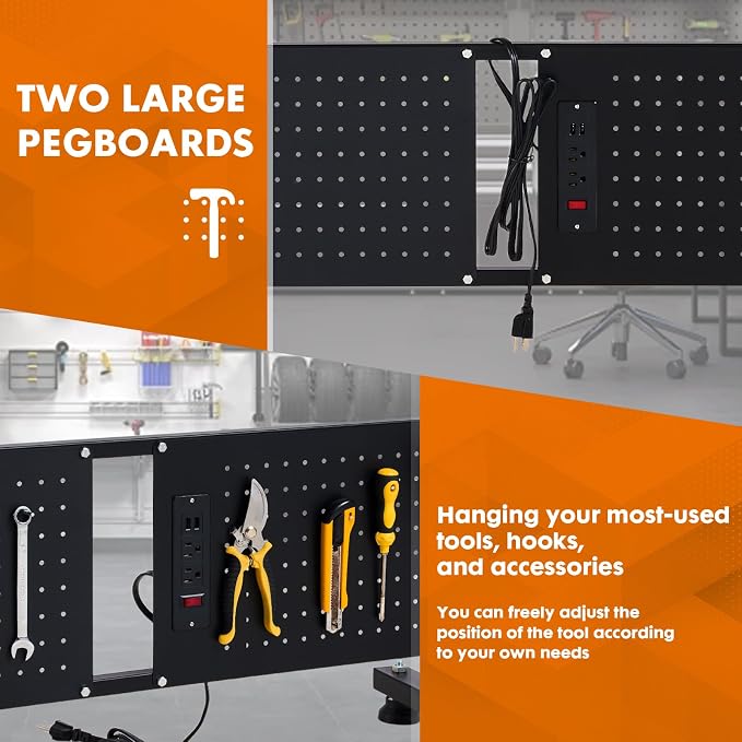 48'' Adjustable Height Workbench, Work Table - Image 2