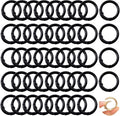 Round Carabiner Clip Bulk 48pcs 1 Inch Colorful Circle Carabiner Key Ring Clips by Cmidy