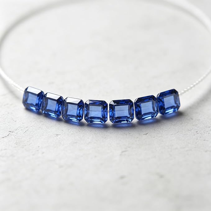 Royal Blue Deep Blue Sapphire Color Cubic Zirconia Loose Beads Unset CZ Stones - Image 9