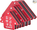 Spurtar Welding Magnets 6pcs, 75lbs 50lbs 25lbs Welding Magnets and Clamps, Heavy Duty Magnetic Holder Tools and Accessories 45°, 90°, 135° Angle