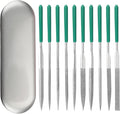 Millousong Hand File Set,Diamond Needle Files 6.3' /10 Shapes for Metal,Plastic,Wood,3D Printer Basic Suite for home and office with box