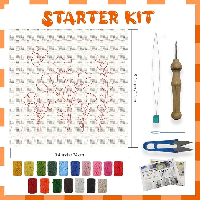 BEUNITONE 4 Sets DIY Punch Needle Kits - Image 2