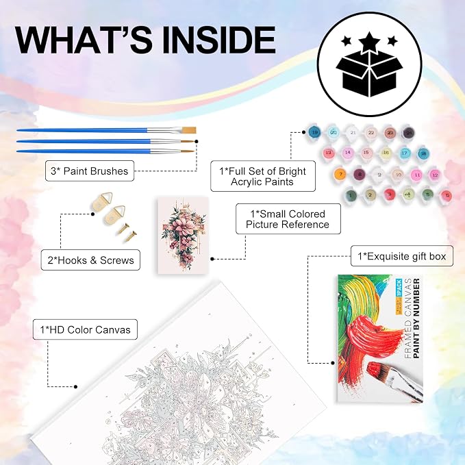 Yezavesu Framed Paint by Numbers Kit - Image 5