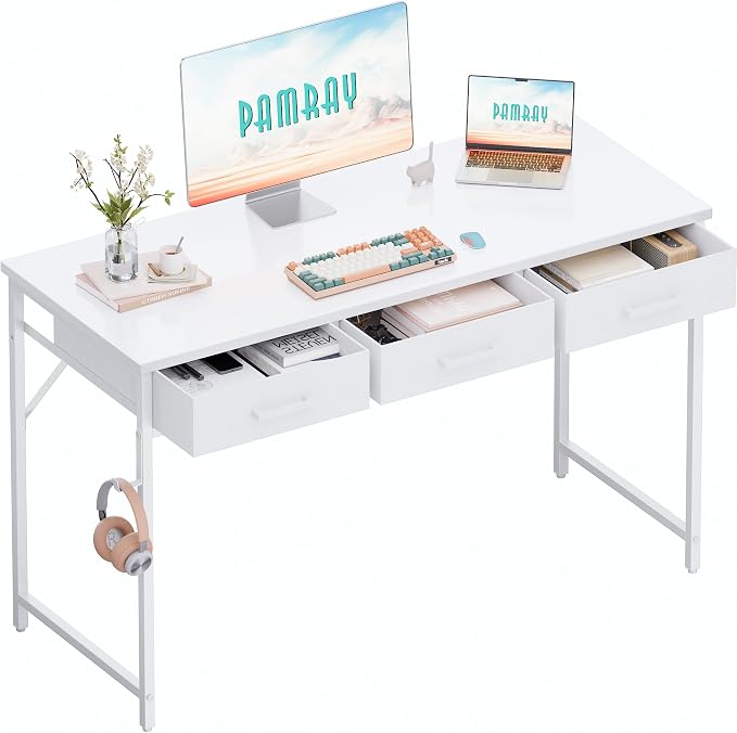 Pamray 47 Inch Small Computer Desk by PAMRAY