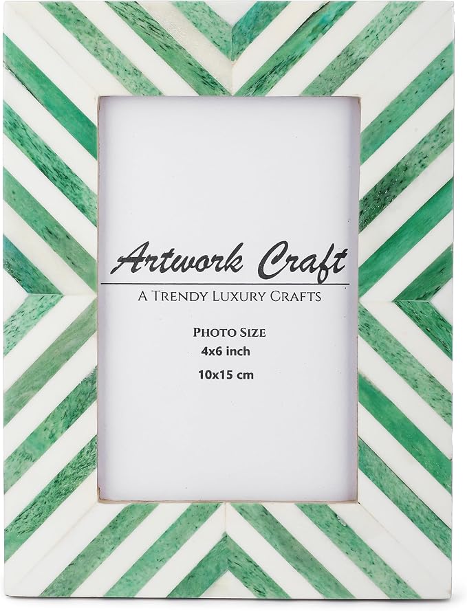 Picture Photo Frame Chevron Herringbone Art Inspired Vintage Table-Top/Wall by ArtworkCraft