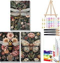 Mandun 3 Pack Paint by Numbers for Adult, Insect Paint by Numbers Kit for by MANDUN