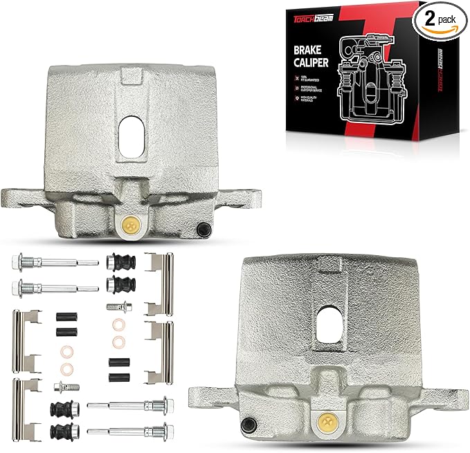 Torchbeam Brake Calipers Set for Chevrolet Silverado 1500 1999-2006, Chevrolet Silverado 2500 HD 2001-2010, GMC Sierra 1500 1999-2006, Chevrolet Tahoe, Front or Rear Calipers Replace # 184728+184729