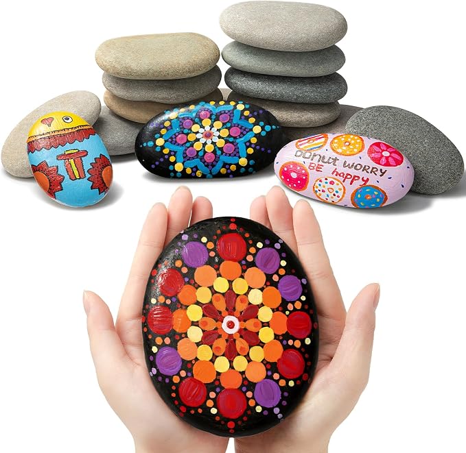 Simetufy 12Pcs 5-6 Inch Extra Large Rocks by Simetufy