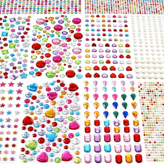 MYDBUYSOME 2774pcs Gem Stickers Jewels by MYDBUYSOME