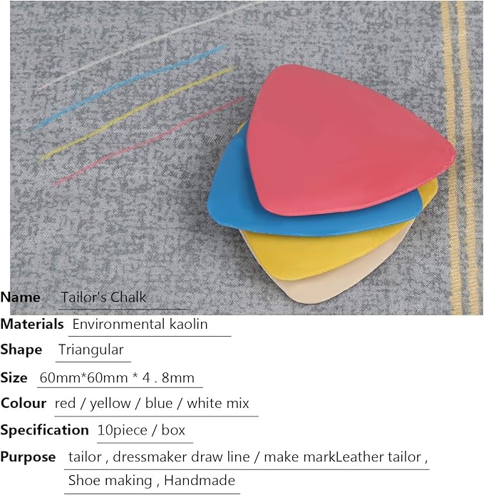 Tailors Chalk, Sewing Fabric Chalk and Fabric Markers - Image 2