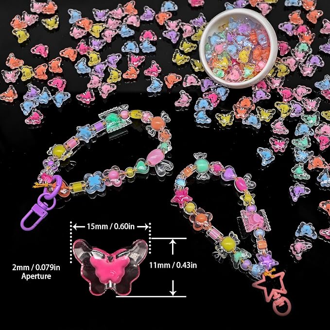 200+ pcs Candy Bulk Assorted Cute Kandi Beads - Image 2