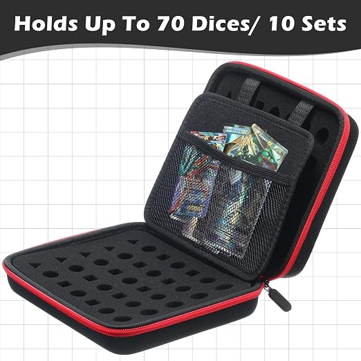 Aoriher 1 Pcs Dice Case with Removable Slotted Tray - Image 2