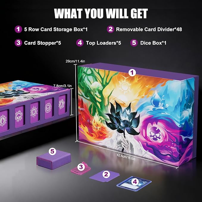 Kabinka 5 Row MTG Card Storage Box - Image 5