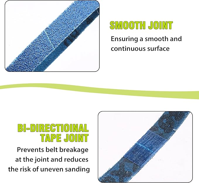 1/2 x 12 Inch Knife Sharpener Sanding Belts, 80 Coarse Grit Zirconia Replacement Sharpening Belt Kit for Official Work Sharp (WSKTS & WSKTS-KT/Mk.1 & Mk.2) Knife & Tool Sharpener, 30 Pcs