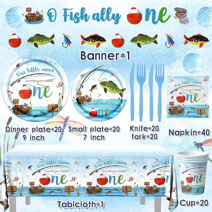 Ofishally One Birthday Decorations - Image 6