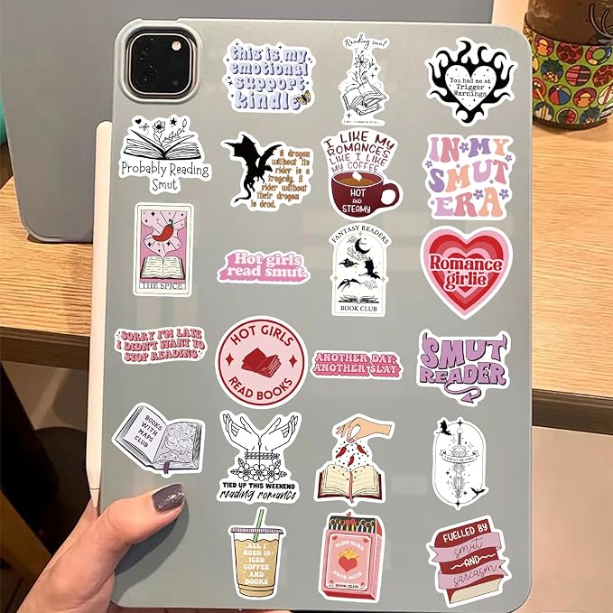 104 PCS Romance Book Stickers for Kindle- Bookish Fantasy Dragon Aesthetic - Image 7