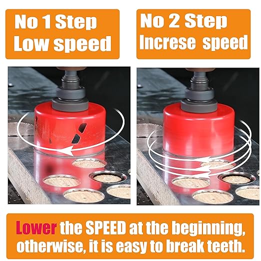 4-3/4 Inch Deep HSS Bi Metal Hole Saw Cutter with Arbor Heavy Duty Hole Saw Bit Cutting Depth 2.1” for Metal Thick Wood PVC Drywall Aluminum Big Slot New Sharp Teeth