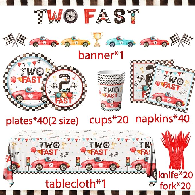 Two Fast Birthday Party Supplies - Image 5