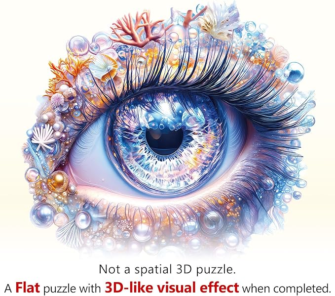 Abyssal Eye Puzzles Adults Gifts Wooden 165 Pieces 11.4 * 10.9in - Image 9