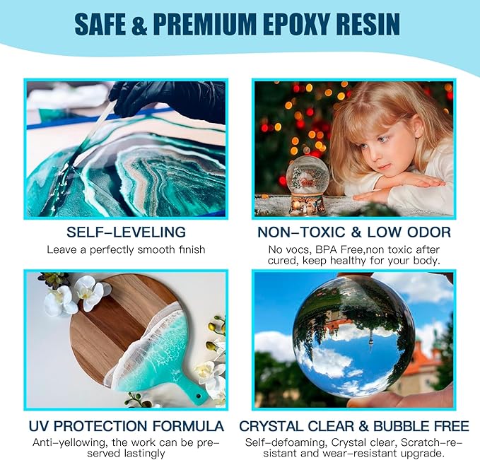 Teexpert Epoxy Resin Kit for Beginners, Resin Kit - Image 4