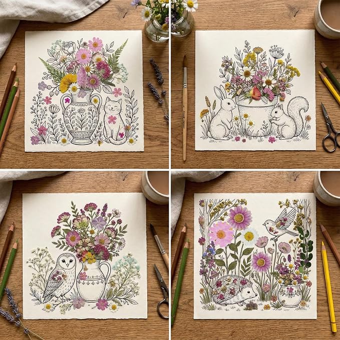 Dried Pressed Flowers Real Natural | Mixed Colors Flat Pressed Flowers - Image 6