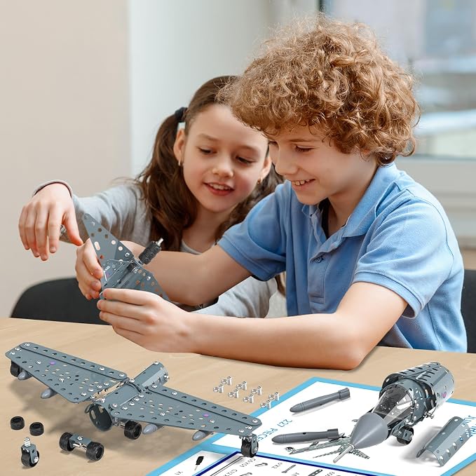 Lucky Doug STEM Building Projects Model Airplane Jet Set - Image 5