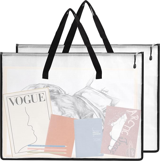 EOOUT 2 Pack 18.5x24.8 Inches Art Portfolio Case, Portfolio Folder by EOOUT