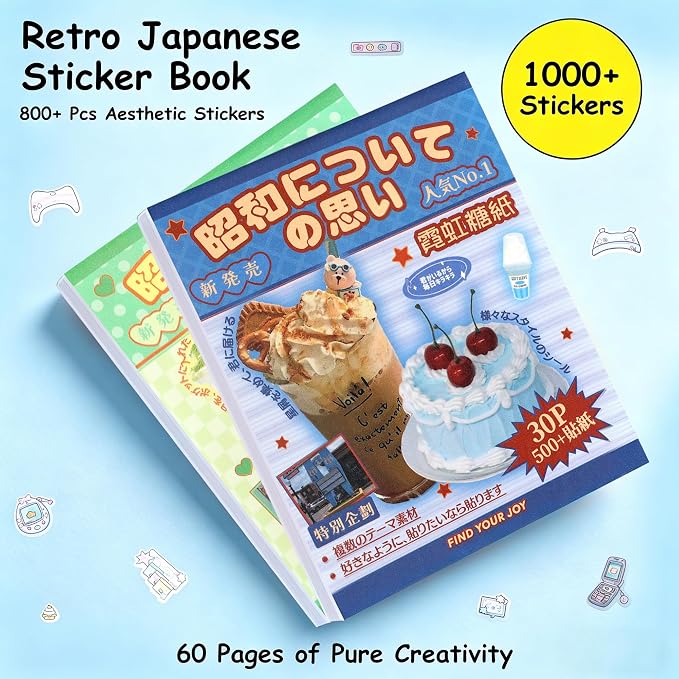 Tmtains 1000+Pcs Japanese Sticker Book - Image 3