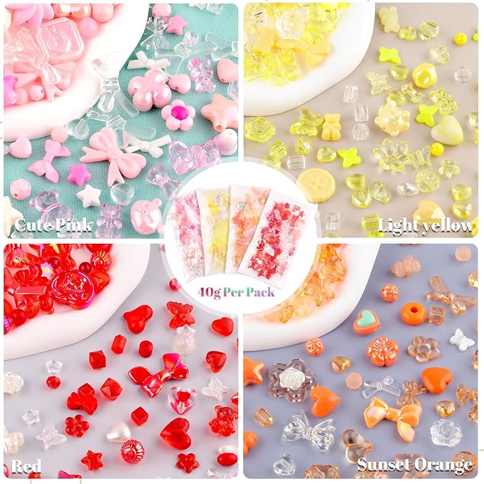 210-270PCS TINKRSTUFF Assorted Acrylic Beads - Image 4
