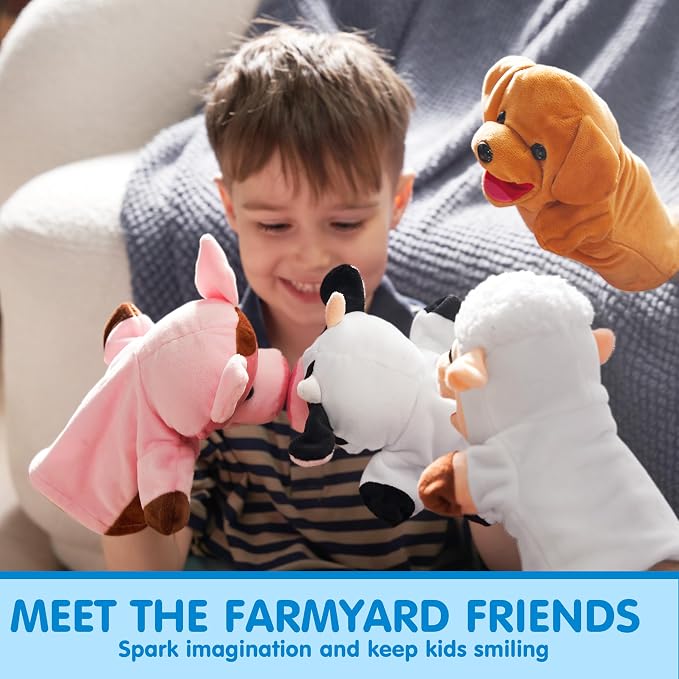 JOYIN 6Pcs Kids Hand Puppet Set - Image 3