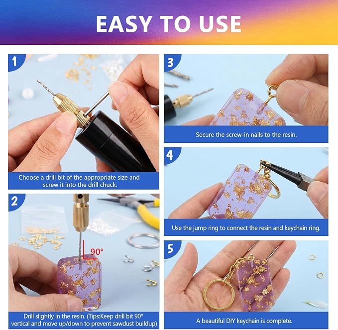 KISREL Epoxy Resin Kit and Electric Drill Set - 16OZ Epoxy - Image 7