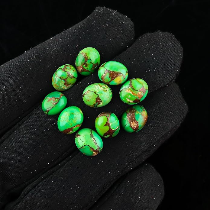 10pcs, Natural Gemstone Cabochon, Wholesale Assorted Flatback Crystals - Image 4