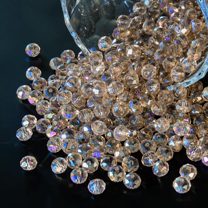 460Pcs 8mm Crystal Glass Beads for Jewelry Making Beads for Bracelets Necklace - Image 2