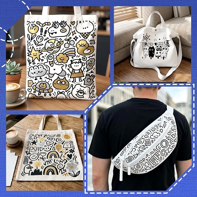 4 Fabric Markers, Fabric Paint Permanent - Image 4