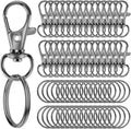 60PCS Keychain Making Kit, Including 30PCS Keychains Clips Hooks and 30PCS Key by Sucrown