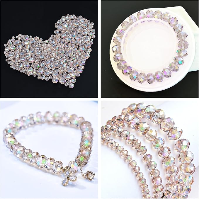 500Pcs 6mm Crystal Glass Beads for Jewelry Making Beads for Bracelets Necklace - Image 5