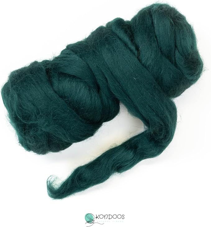 Colored Natural Wool roving, 8 OZ. Best Wool - Image 2